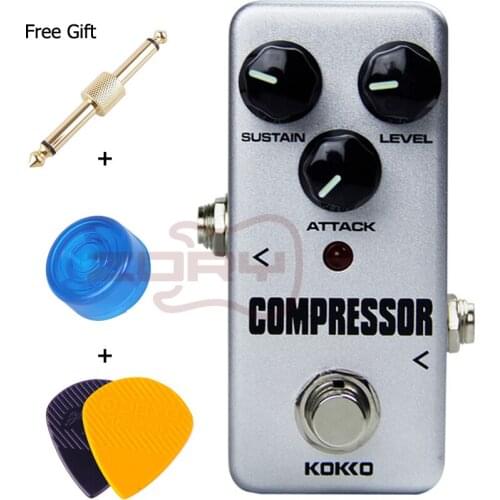 KOKKO FCP2 Mini Compressor Pedal Portable Guitar Effect Pedal Guitar Parts & Accessories With Free Gift