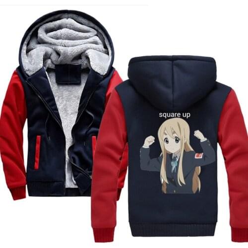 Winter Mugi Square Up Hoodies Men Fashion Coat Pullover Liner Jacket Sweatshirts Hoody mens Clothing