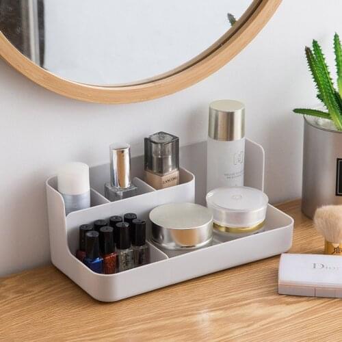 Makeup Organizer Plastic Large Capacity Desktop Sundries Storage Holder Bathroom Waterproof Cosmetic Organizer Home Storage Box