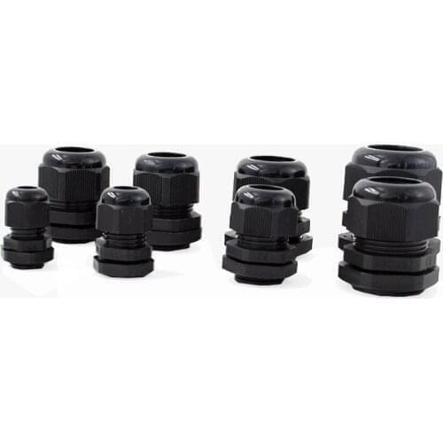 PG21 PG25 PG29 Wire Cable Waterproof Nylon Plastic Cable Gland Connector-2/5pcs