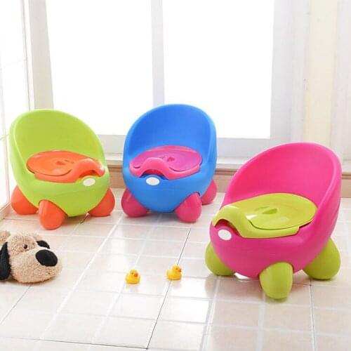Portable Potty Baby Toilet Seat Pot Bowl Cute Childrens Pot Egg Shape Design Kid Training Potty Comfortable Backrest Toilet Pot