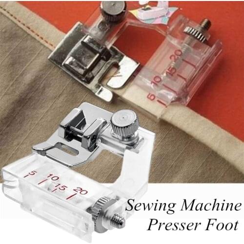 Sewing Machine Cloth Presser Foot Bias Binder Stitch OverLock Zipper Ruler Parts Home Essentials Industrial Sewing Supplies