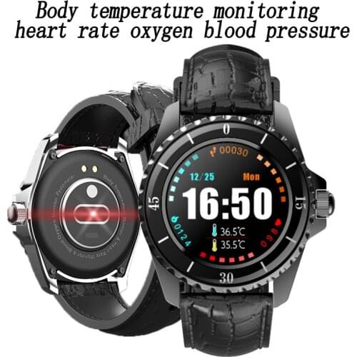 2021 Men Smart Watch ZH01 Women Body Thermometer Wristband Waterproof Blood Pressure Fitness Tracker Girls Bracelet Smartwatch