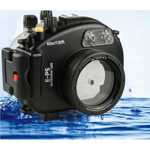 40M 130ft Waterproof Underwater Housing Camera Housing Diving Case for Olympus E-P5 EP5