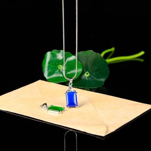 1PC colored cats eye gemstone pendant with crystal diamond, meditation jewelry necklace, healing crystal couple holiday gift