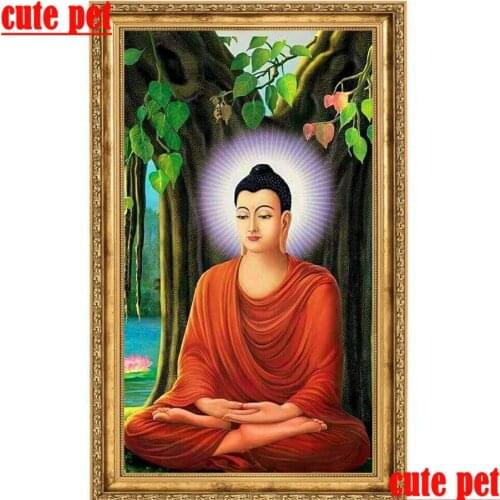 5D Buddha statue DIY Diamond Painting cross-stitch Full square round Diamant Embroidery Handcraft Kit mosaic diamond Home Decor