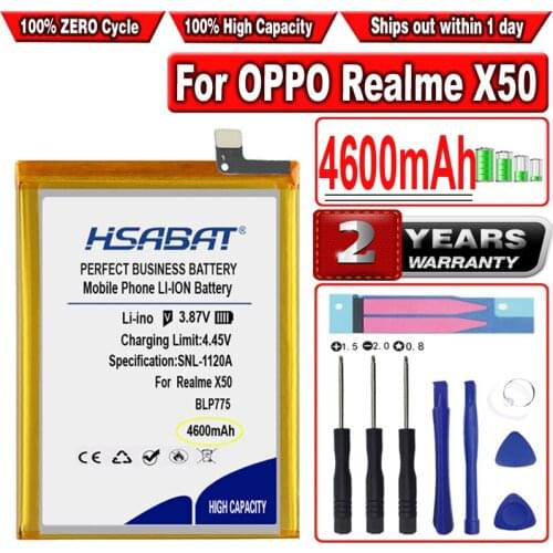 HSABAT 4600mAh BLP775 Battery for OPPO Realme X50