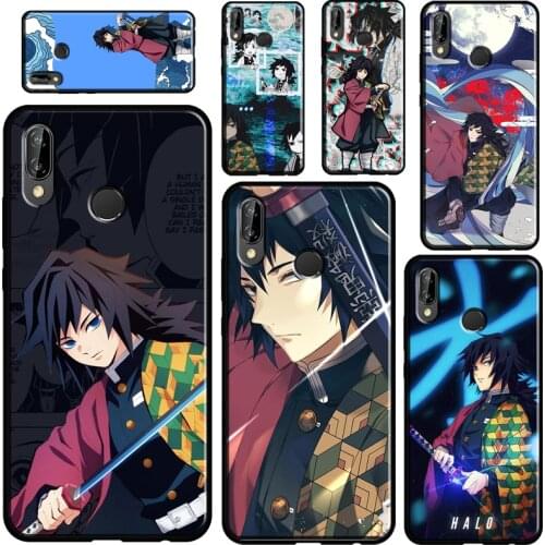 Giyu Tomioka Demon Slayer For Huawei P20 P40 P30 Pro Mate 20 Lite Nova 5T P Smart 2019 2021 Case For Honor 10i 9X 8X