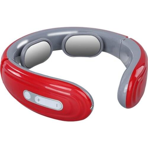 Electric Pulse Heat Neck Far Infrared Cervical Massager Heat Relaxing Health Care Intelligent Pain Relief with electrode sheet
