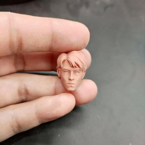 Blank 1/12 Scale Initial D Edison Chen Head Sculpt Unpainted Fit 6" ML Figure