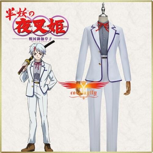 Game Yashahime: Princess Half-Demon Towa Cosplay Costume Outfits for Adult Men Women Suit Jacket Pants Shirt Carnival Halloween
