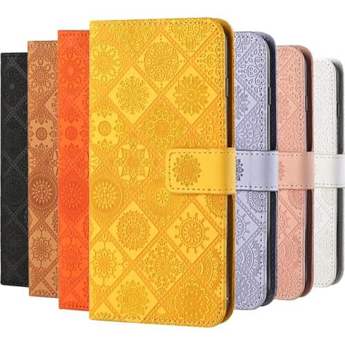 For Samsung A32 Case Leather Wallet On For Coque Samsung Galaxy A32 5G A326B A 32 4G A325F Flip Stand Floral Emboss Phone Cover