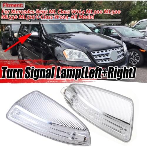 Left/Right Car Door Rearview Mirror Turn Signal Light Lamps For Mercedes For Benz ML Class W164 ML300 ML500 ML550 C-Class W204