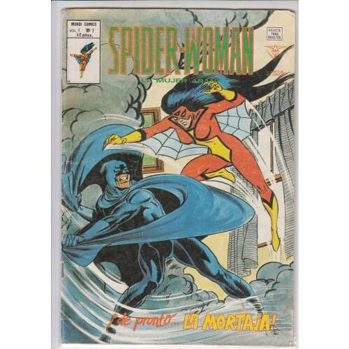 MARVEL, SPIDER-WOMAN the SPIDER WOMAN VOL I No. 7 , ED. VERTICE, year 1979, author CARMINE INFANTINO, comic BOOK Spanish, TEBEO