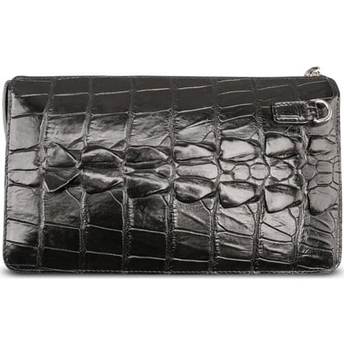 Fashion Real Crocodile Leather Men Clutch Bags Luxury Handbags Man Alligator Bags Designer Genuine Leather Purses and Handbags