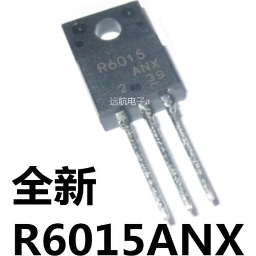 100% nuevo 10 pcs/lote MOSFET R6015ANX R6015 15A600V R6012ANX R6012 12A600V TO-220F Transistor original