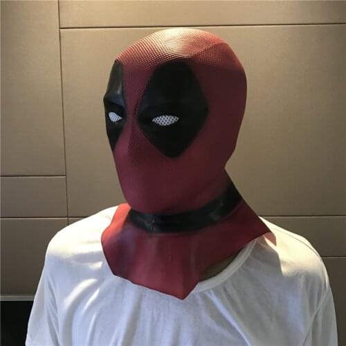 New Latex Full Head Helmet Deadpool Wade Winston Wilson Party Costume Masks Movie Deadpool Cosplay Mask