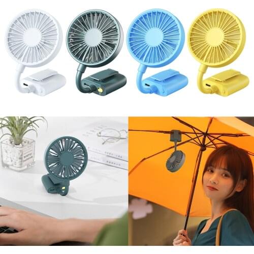 Portable Clip Fan Tabletop Desktop Fan 800mAh Rotatable Buggies Cooler Fans