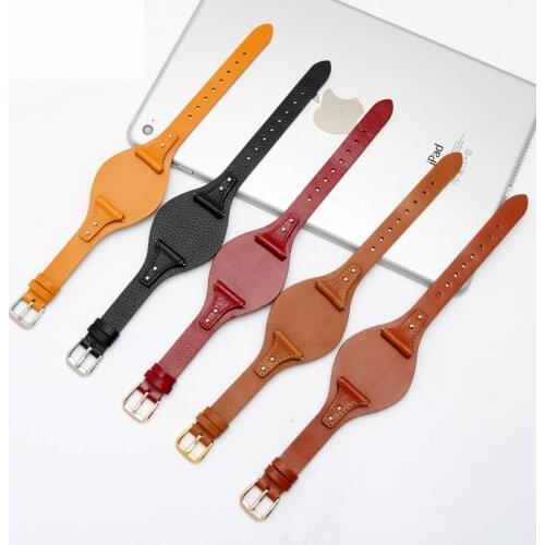 New High quality watchband 18mm for FOSSIL ES4045 ES4114 Genuine leather strap women watch bracelet