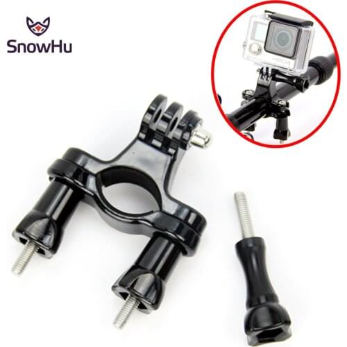 SnowHu for Gopro Accessories Bike Motorcycle Handlebar Seatpost Pole Mount Tripod for Go pro Hero 9 8 7 6 5 4 Camera Yi 4K GP01