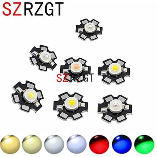 10pcs Real Full Watt CREE 1W 3W High Power LED lamp Bulb Diodes SMD 110-120LM LEDs Chip For 3W - 18W Spot light Downlight