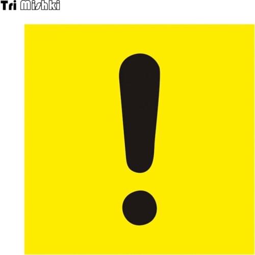 Tri Mishki TRL073 14x14cm Warning mark New driver colorful car sticker PVC stickers auto automobile decals