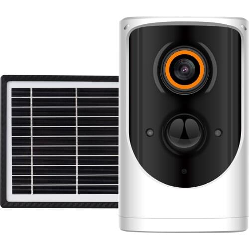 Solar wifi camera Outdoor Security Camera, 1080P HD Wireless WiFi Rechargeable Battery Powered Camera Support Night Vision
