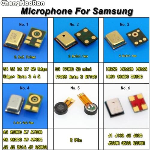 Microphone Inner MIC Receiver Speaker For Samsung S3 S4 S5 S6 S7 S8 Edge Plus Note 3 4 5 A3 A7 A8 A9 J1 J2 J5 J7 G6000 I8262D