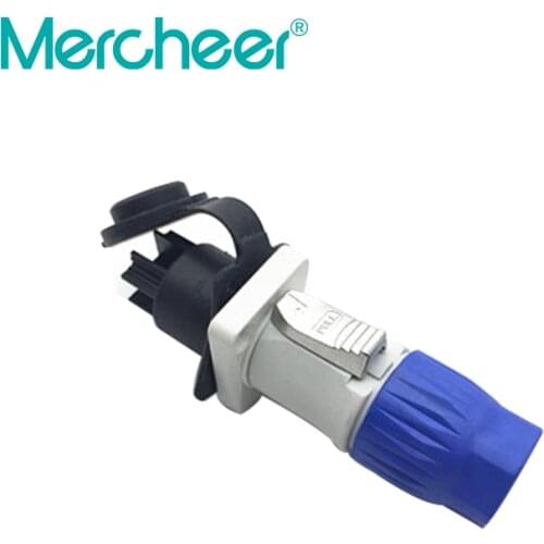 1 Set Waterproof 20A Powercon led speakon Power plug Panel Mount Adapter IP65 True Locking Cable Aviation connector 3pin NAC3FCA