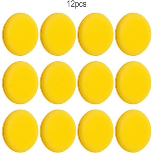 VODOOL 12Pcs/Lot Auto Car Wash Cleaning Sponge Automobile Paint Wax Car Interior Leather Detailing Care Polish Waxing Sponge Pad