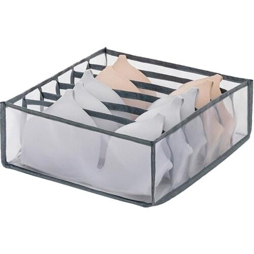 6/7/11 Grids Underwear Socks Bra Separator Storage Box Wardrobe Drawer Organizer Bra Separator Storage Box