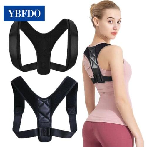 YBFDO Women Adjustable Back posture Corrector Device Comfortable Back Support Braces Shoulders Chest Belt