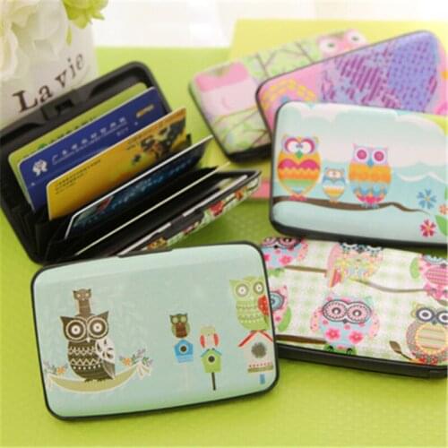 YR04 Korea owl organ card package slim cute LADIES Multi bus package bank card set Stationery office supplies for students