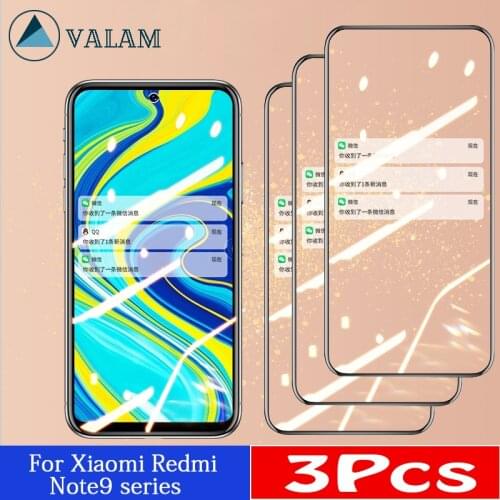 3Pcs Tempered Glass For Xiaomi Redmi Note 9 Pro 9s 7 Pro Screen Protector For Redmi 9 9A Note 8 Pro 8T K30 Pro Protective Glass