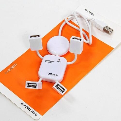 1pcs 4 Port Hub High-Speed USB 2.0 Humanoid Splitter Cable Adapter for Laptop PC