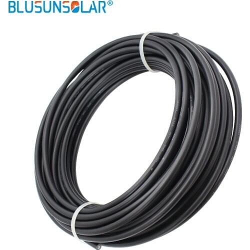10m/roll 32.8FT 14AWG 2.5mm2 Solar Cable PV Cabel wire red or black Copper conductor XLPE jacket With TUV Approval