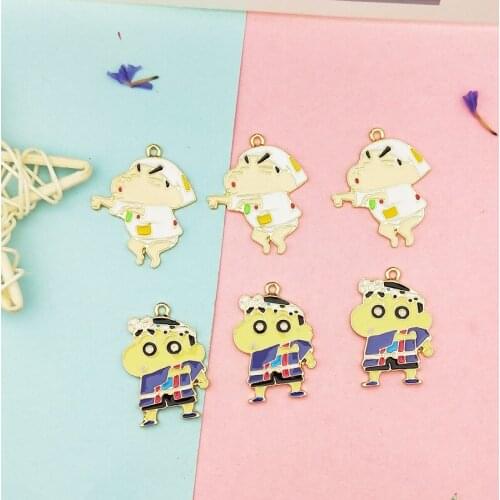 10pcs Cute Boy Enamels Charms Pendants Cartoon Boy Metal Charm Floating Fit DIY Bracelet Earring Keychain Jewelry Accessories