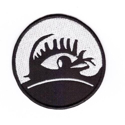 Aanywe patch High quality Embroidery Clockwork Orange Alex Eye Eyeball Iron on Patches Bulk Rockabilly