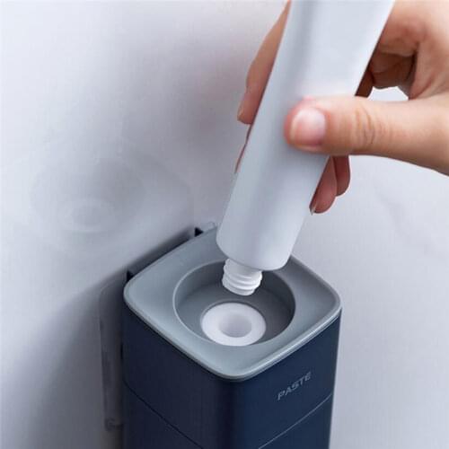 New Automatic Toothpaste Squeezer Hand Free Tooth Paste Squeezing Dispenser Bathroom Tools Easy Press Toothpaste Holder