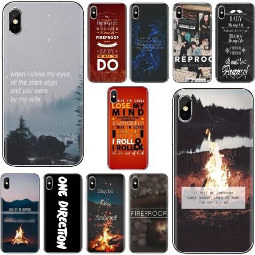 Cell Phone Cover For Xiaomi Redmi 2 S2 3 3S 4 4A 5 5A 5 6 6A 7A 9 9T 9C 9A Pro Pocophone F1 1D-lyrics-C-Fireproof-One-Direction