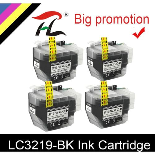 HTL X4 Black LC3219XL Compatible LC3219 XL Ink Cartridges for Brother MFC-J5330DW MFC-J5335DW MFC-J5730DW MFC-J5930DW MFC-J6530