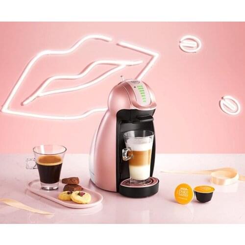 Espresso Nescafe Dolce Gusto household Capsule Coffee Machine Home genio2 drip cafe maker Rose Gold miss pink 220-230-240V diy