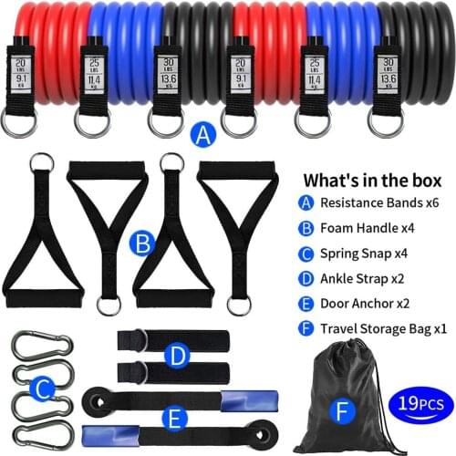 Resistance Bands Pull up Workout Exercise Bands Set Door Anchor for Men Women Home Gym Equipment Legs Arms Chest Muscle Trainer