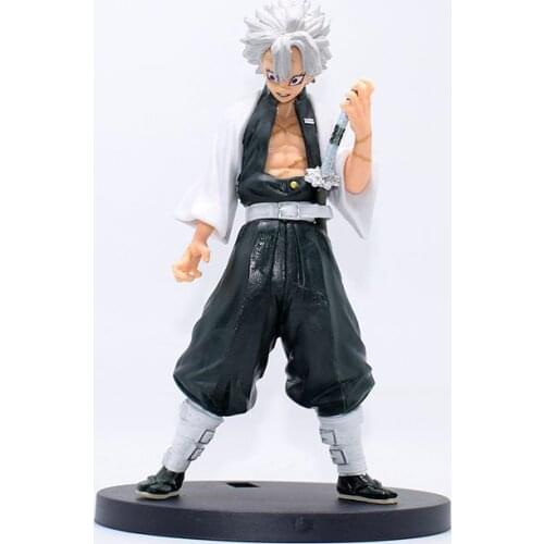 Japan Anime Demon Slayer Kimetsu no Yaiba Shinazugawa Sanemi Wind Hashira PVC Figure Figurine Statue New With Box / No Box
