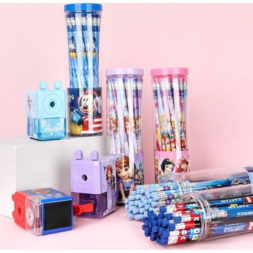 School supplies elementary school stationery barreled 30 HB pencils with eraser head for writing