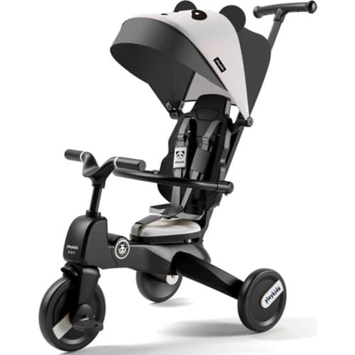 Multifunction Infant Baby Folding Rotating Seat Stroller Three-wheeled Bicycle Toddler Trolley Tricycle Kids Bike Outdoor Sports