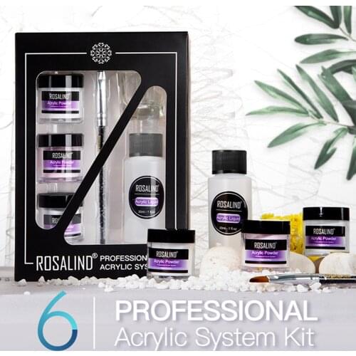 Acrylic Nail Kit Professional Acrylic Powder And Liquid Monomer Set With Carving Pen Long-lasting Diy Nail Art Decoration Kit