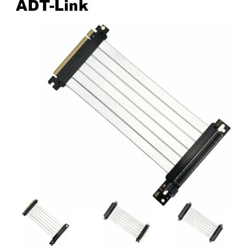 PCIE 3.0 16x Shielded High Speed Riser Cable Premium PCI Express Port Extension Card Universal 90 Degree Socket 0.15-1meter