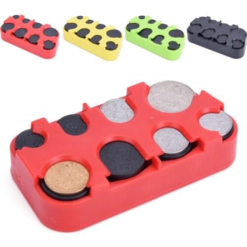 Plastic Coin Collection Purse Wallet Organizer Holder Mini Euro Coin Dispenser For Bus Taxi Car Coin Changer Holder