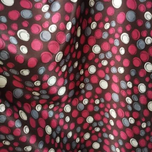 Lovely dot DIY Satin Fabric Soft Satin Material Lining craft Tilda doll glossy Charmeuse Fabric